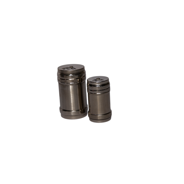 Duo de pots porte-épices en inox – Sel & Poivre