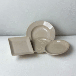 Ensemble D'assiettes En Céramique Réactive - 4pcs