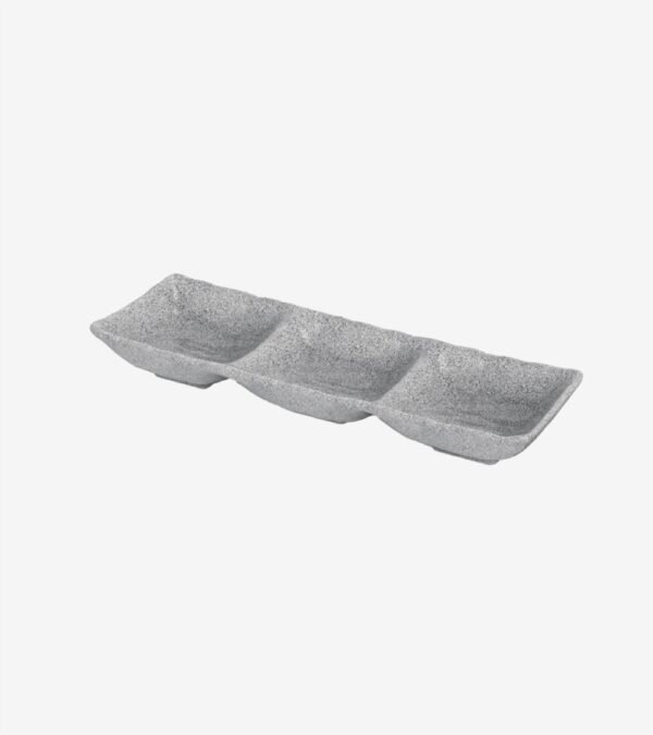 RAMEKIN TRIPLE gris 26,5 x 8,8 CM