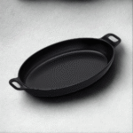 Mini poêle ovale Terra Black – Dimensions : 15 x 8 cm, Hauteur : 3,5 cm