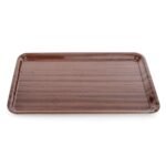 Plateau Rectangulaire - motif en bois – Image 2
