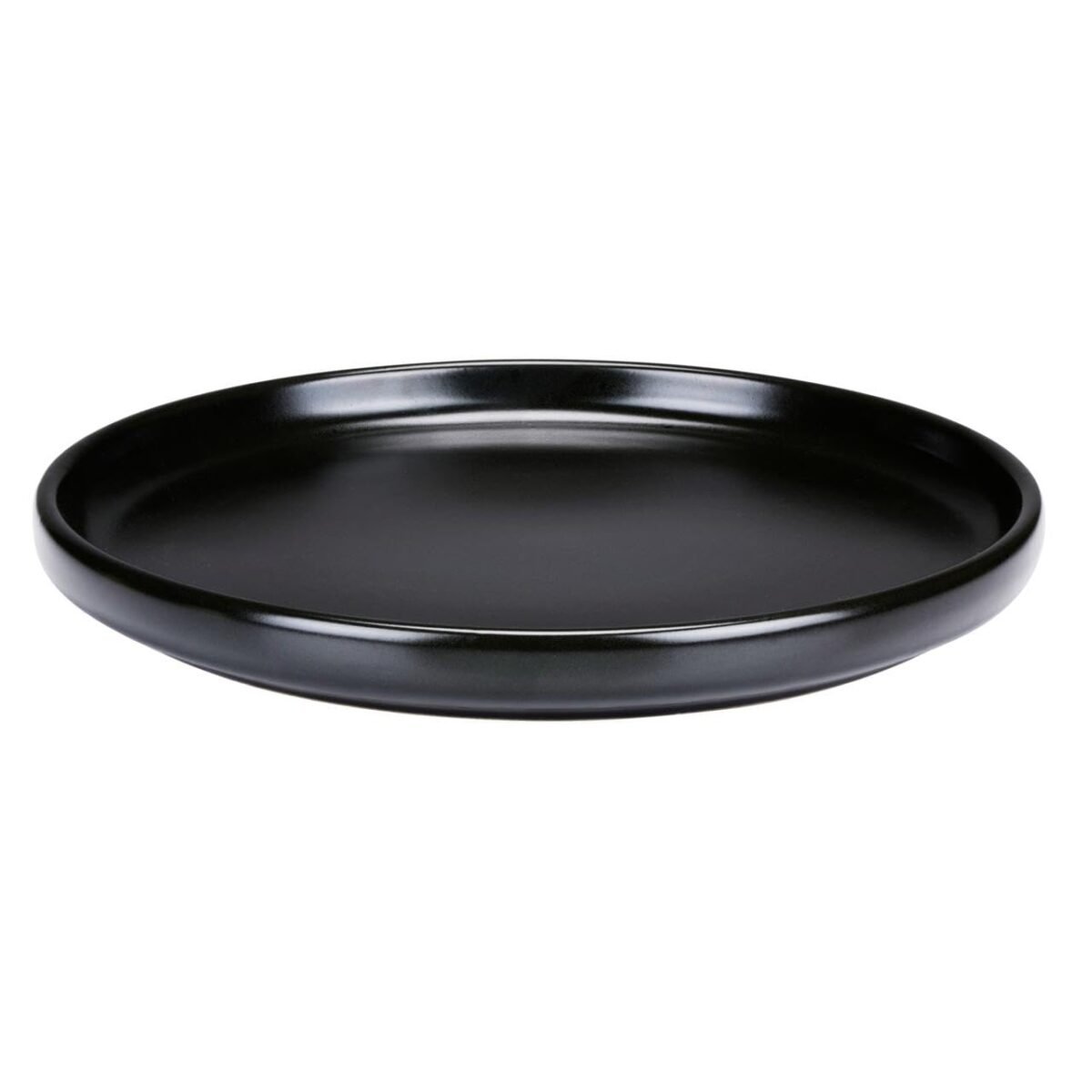 Assiette Ronde Blanche ou Noir Brillante 27 cm – Image 2