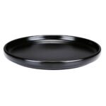 Assiette Ronde Blanche ou Noir Brillante 27 cm – Image 2