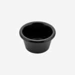 RAMEKIN ROND "RIBBED" 5,8 CM NOIR EN MÉLAMINE
