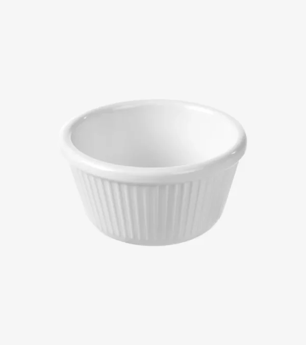 RAMEKIN ROND "RIBBED" Ø 5,8 CM BLANC