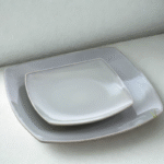 Assiettes Rectangulaires Verts