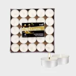 Lot de 50 bougies chauffe-plat non parfumées