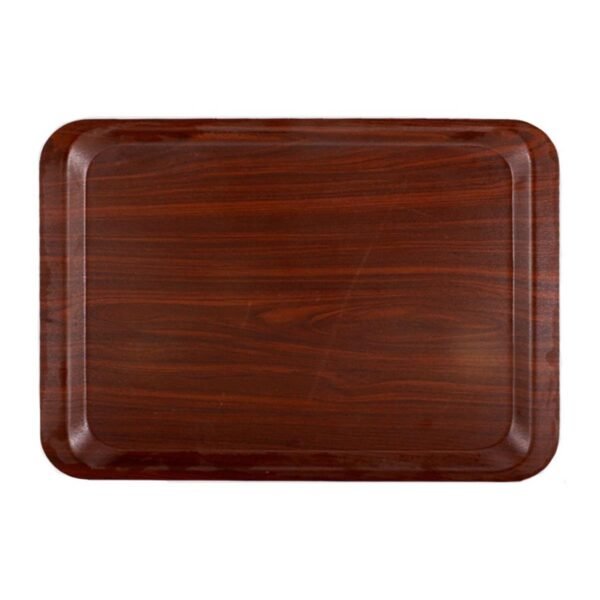Plateau Rectangulaire - motif en bois