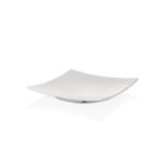 Plat carré  31CM BLANC mélamine
