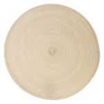 Set de table rond beige