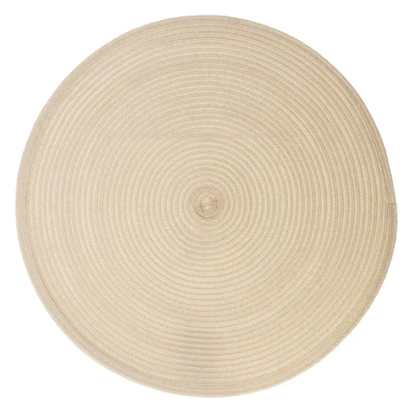 Set de table rond beige