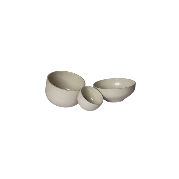 Série de bols en porcelaine élégants