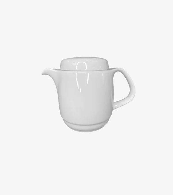 Cafetière grand modèle en porcelaine blanche