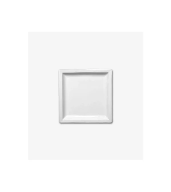 Assiette carrée – dimensions : 9 x 9 cm