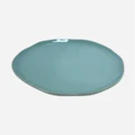 Assiette plate en grès – 27 cm – Vert clair
