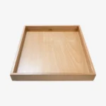 Plateau de courtoisie en bois naturel