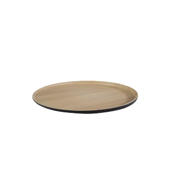 Plateau Frida en mélamine beige et noir
