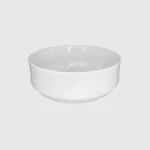 Saladier rond en porcelaine blanche