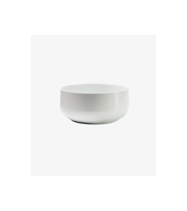 Saladier rond en porcelaine blanche