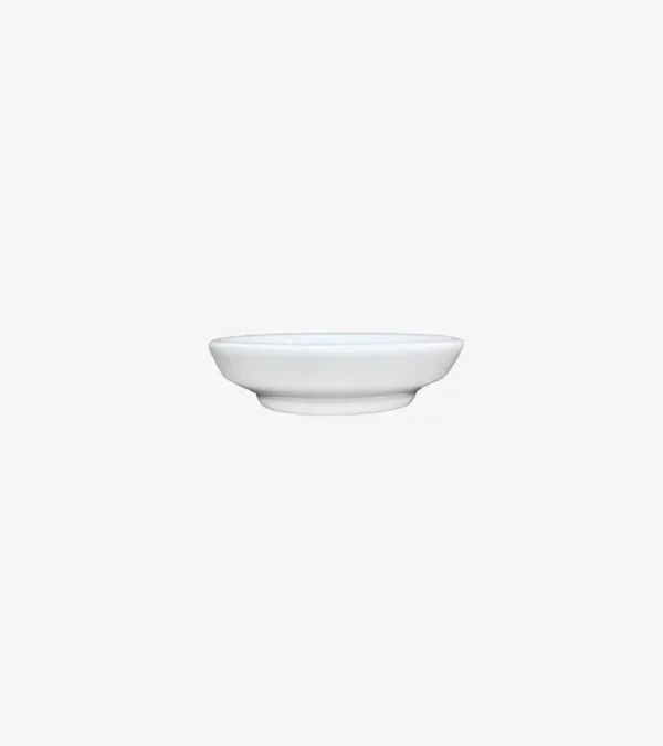 Assiette à sucre en porcelaine blanche
