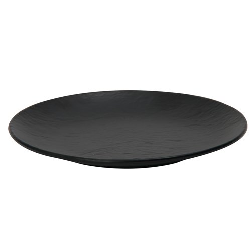 Assiette 20 cm Edain Noir Mat Mélamine