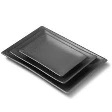 Plats rectangulaire - Noir Mat