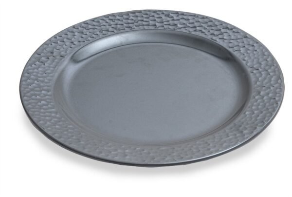 PLAT OVAL MARTELE NOIR MAT