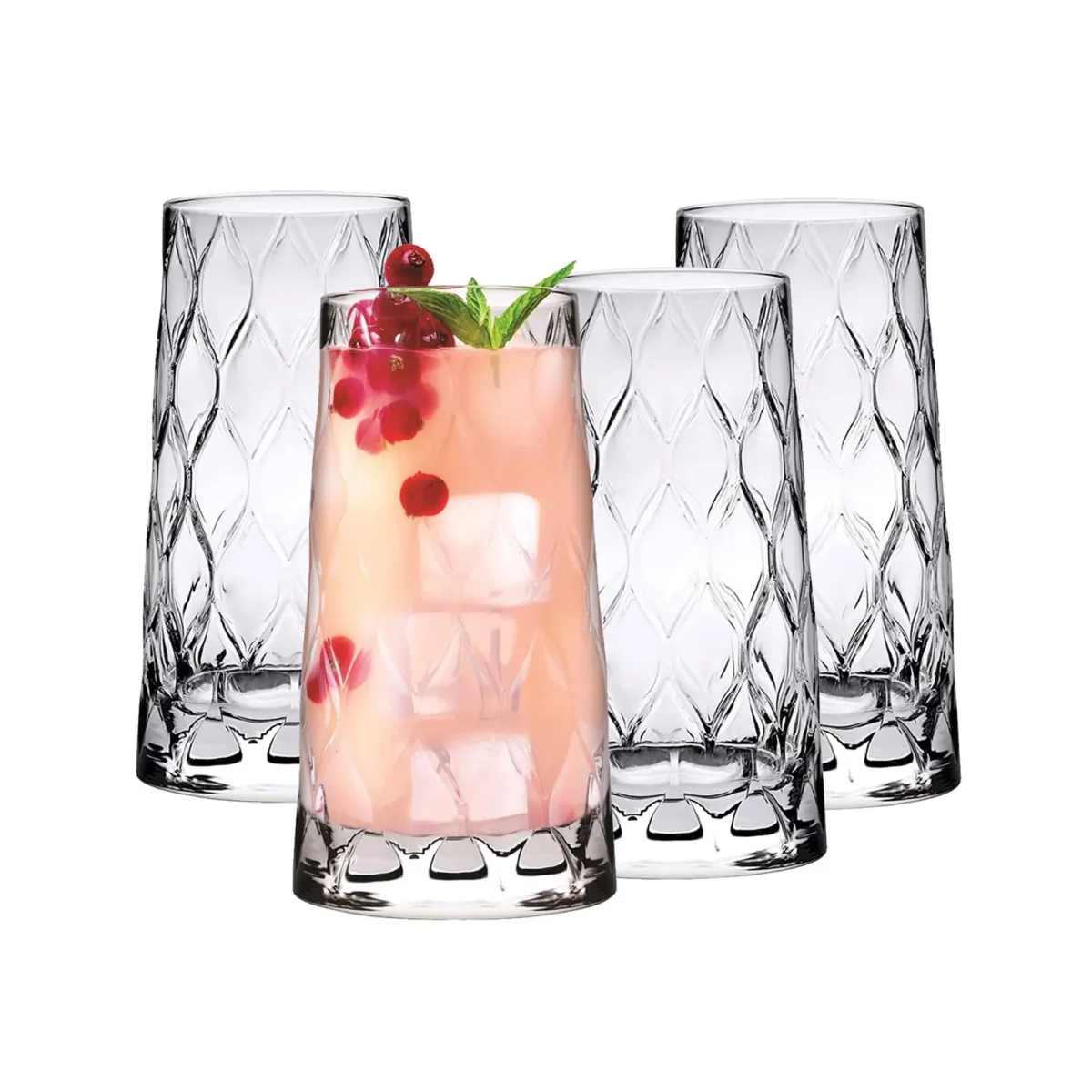 C4 VERRES A EAU LEAFY 345ML 420855 PASABAHCE – Image 1